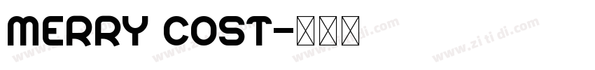 merry cost字体转换